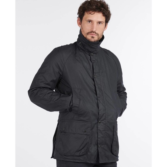 Barbour Other - BARBOUR Lightweight 4oz Wax Ashby Jacket Corduroy Collar Royal Navy Size L